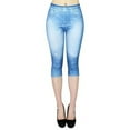 thumbnail image 1 of Pxiakgy Clearance Sale!! High Waist Capris Jeans for Women Casual Summer Butt Lifting Skinny Denim Capri Seven Elastic Women's Hollow Out Printed High Waist Jean Like Pants Pants Sky Blue 3Xl, 1 of 1