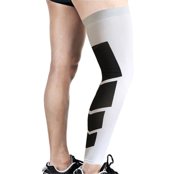 Pxiakgy Compression Leg Sleeve Full Length Leg Sleeves Sports Cycling for Men Women, Running, Basketball 1 Pair Full Leg Compression Sleeves for Women & Men Extra Long Leg & Calf Braces Knee Sleeve F