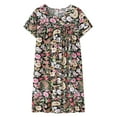 thumbnail image 1 of Pxiakgy Cotton Nightgowns for Women Cotton Linen Loose Fit Summer Tank Tops Plus Size Crew Neck Tees Short Sleeve Sleepwear Comfy Sleepshirts Casual Crew Neck Nightshirt Pajama Dress C One Size, 1 of 2
