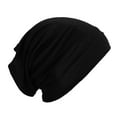 thumbnail image 1 of Pxiakgy Cotton Thin Slouchy Beanie Hat for Men Women Slip Pre Tied Head Scarves Turban Caps Head Wrap Fashion Soft Stretch Knit Skull Cap Beanie Hats for Men and Women A One Size, 1 of 4