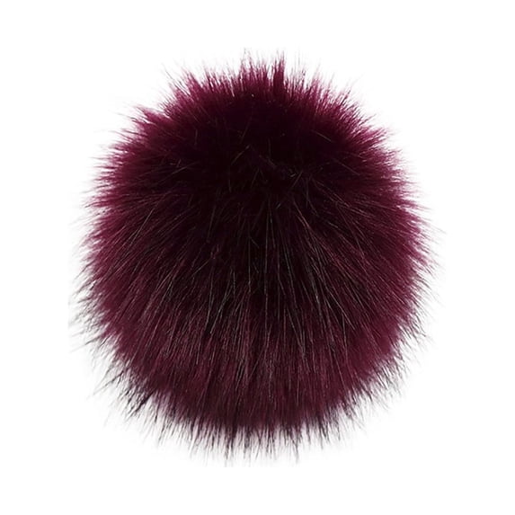 Pxiakgy Diy Faux Fluffy Pom Pom Balls Diy Accessories for Scarves, Hats, Bags Knitting Pom Diy Hats Pom Accessires-Faux with Press Accessory A One Size