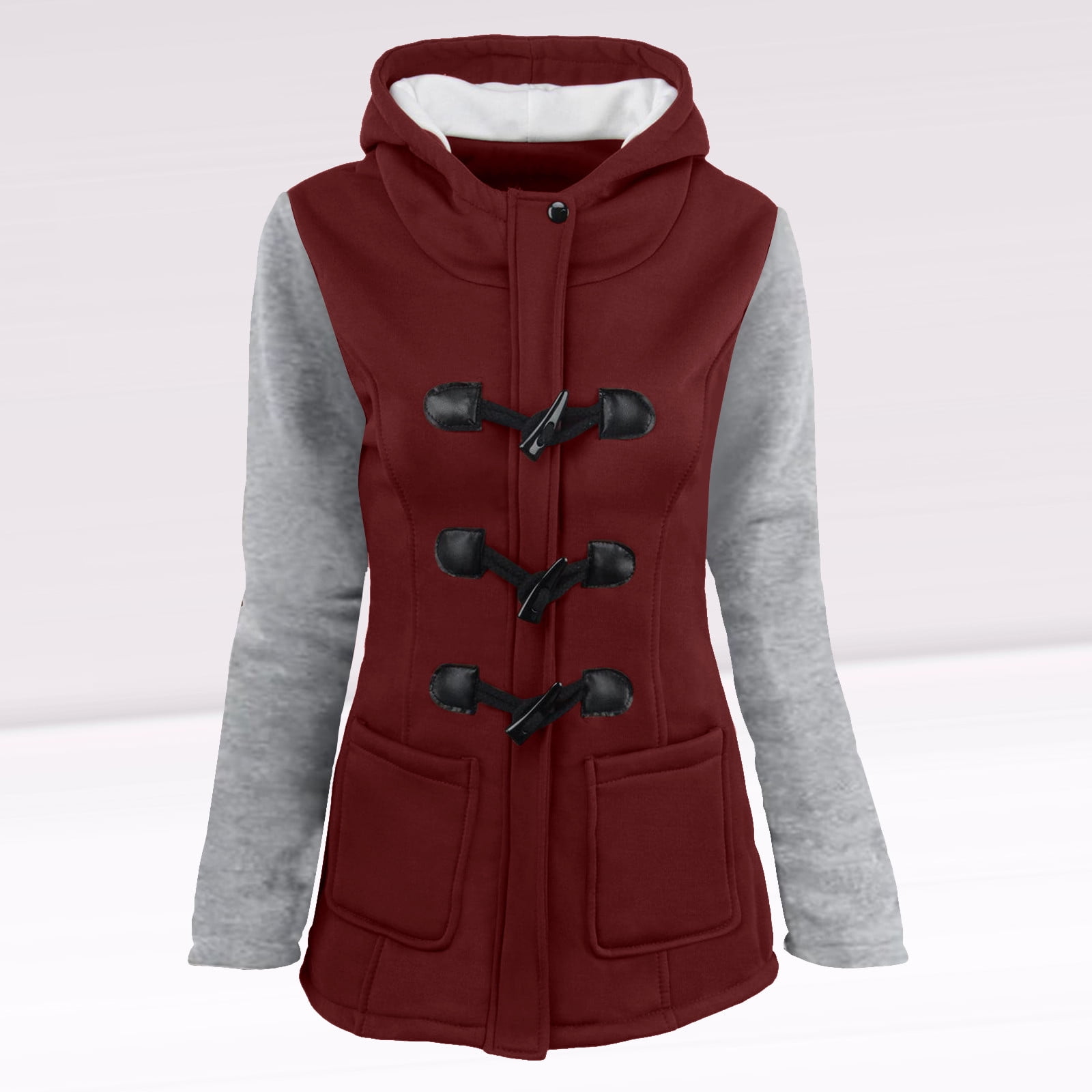 Autumn and winter large size Woman's clothing Long sleeve Windbreaker trend wild Wooren coat