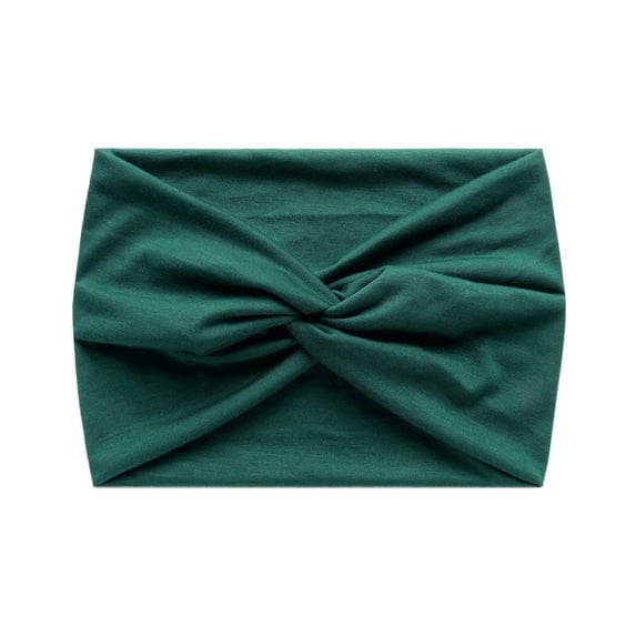 Pxiakgy Headbands for Women Stretchy Non Slip Soft Cotton Cloth Hair Bands for Sports, Workout, Yoga and Running Women Fashion Casual Yoga Hairband Sports Elastic Absorbing Headband Green One Size