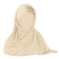 thumbnail image 1 of Pxiakgy Hijab Scarf for Women 2025 Trendy Women Glitter Sequin Hijab Muslim Head Wrap Scarf Long Turban Headband Hair Cap Shawl Yellow One Size, 1 of 4