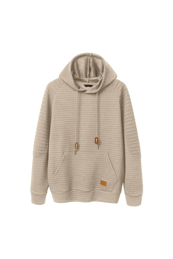 Hoodies for Men Mens Hoodies Pullover Casaul Long Sleeve Drawstring Knit Hooded Sweatshirt with Pocket Mens Hoodies Size: 6Xl-7Xl