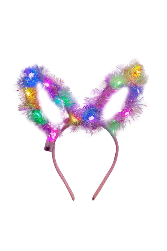 Hot Sale!! Light Up Headbands Led Bunny Ears Headband Easter Christmas Hair Accessories for Women and Girl Flashing Led Luminous Ears Headband Christmas Flashing Luminous Headband A One Size