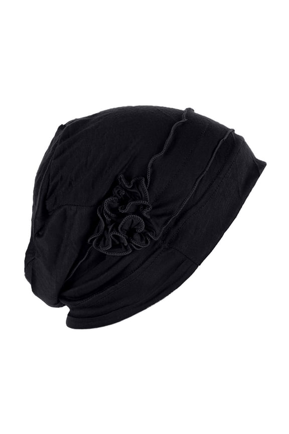 Hot Sale!! Turban Head Wraps for Women Soft Cancer Chemo Head Scarf Hats Elastic Covers Wraps for Women's Hair Women Splicing Model Hat Beading Hat Muslim Ruffle Cancer Chemo Hat Wrap Cap