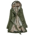 thumbnail image 1 of Pxiakgy Ladies Coat Womens Winter Warm Thick Long Jacket Hooded Green S, 1 of 1