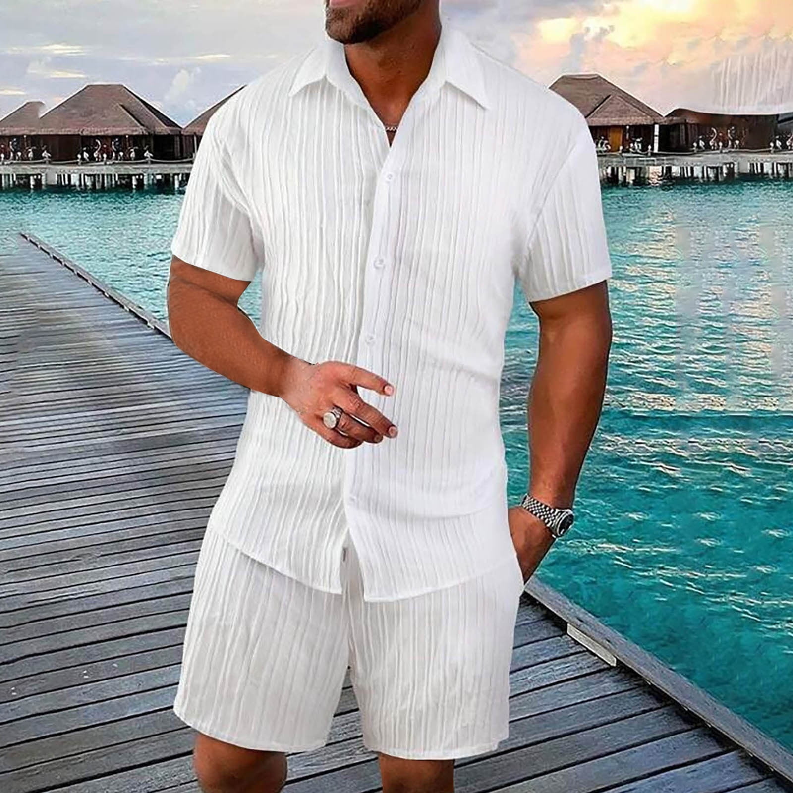High-Quality Men's Paisley Printed Summer shirt with t