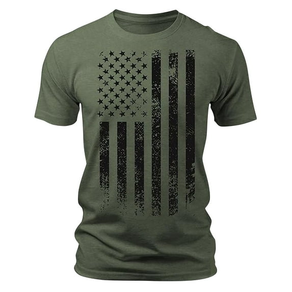 Pxiakgy Men's Independence Day Fashion Casual 3D Print Shirt Sports & Outdoor Vacation Streetwear Shirt Short Sleeve Turndown Shirts Black Blue Summer Top