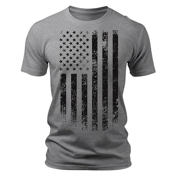 Pxiakgy Men's Independence Day Fashion Casual 3D Print Shirt Sports & Outdoor Vacation Streetwear Shirt Short Sleeve Turndown Shirts Black Blue Summer Top