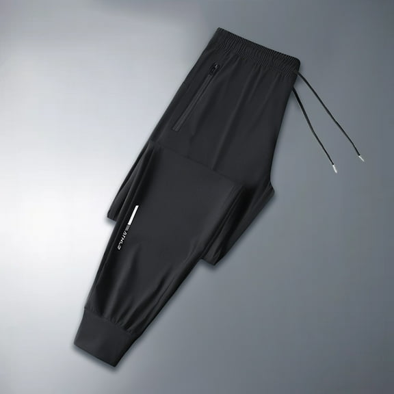 Pxiakgy Men's Lightweight Hiking Travel Pants Active Women Uni Quick Drying Pants Breathable Loose Pants Cool Pants with Zipper Pockets Breathable Athletic Fishing Active Joggers Zipper with Pockets