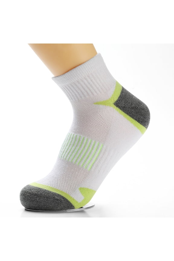 Mens Ankle Athletic Socks Quarter Cushion Comfort Casual Running Moisture Wicking Sports Socks Men'S Colored Breathable Personalized Sweat Absorbing Towel Bottom Outdoor Loop Socks Sports Soc