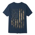 thumbnail image 1 of Pxiakgy Mens Independence Day Flag Is Fashionable Casual Soft And Comfortable Small Printed Cotton T Shirt With Rund Neck And Short Sleeves Top Navy + XXL, 1 of 4