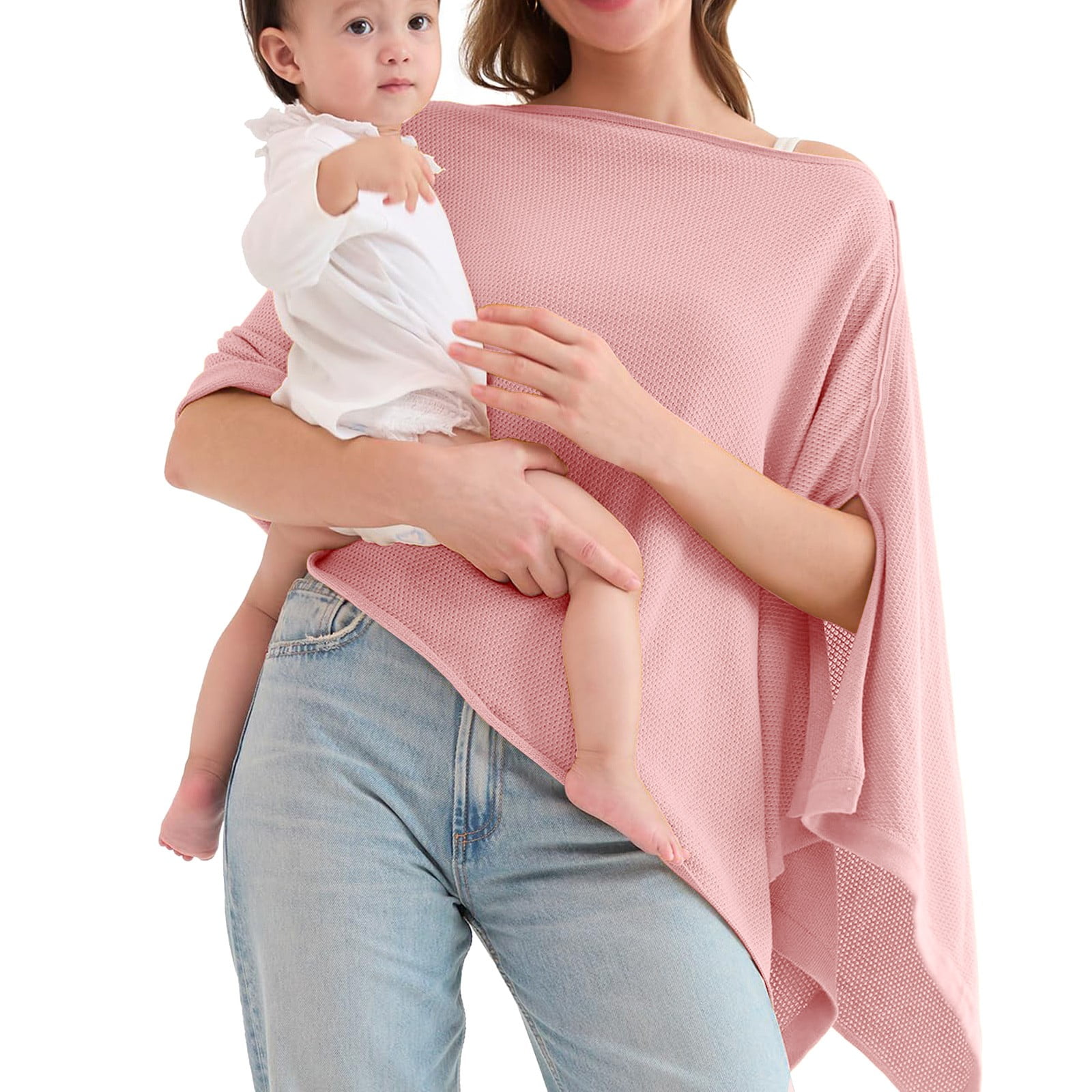 Pxiakgy Muslin Nursing Cover for Breastfeeding, Breathable 100