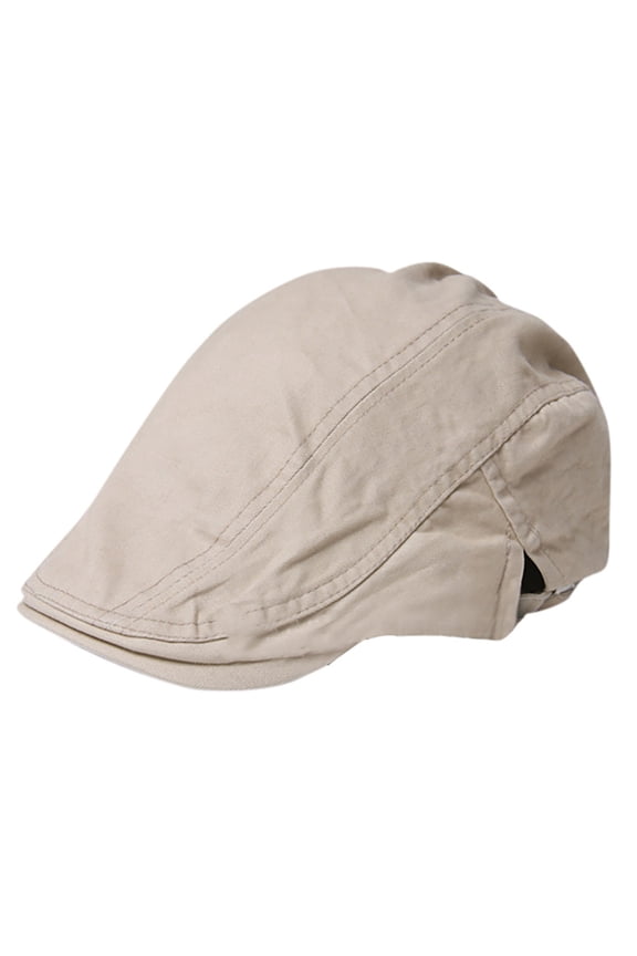 Newsboy Hats for Men Flat Irish Cabbie Ivy Gatsby Newsboy Driving Hat Hunting Cap Winter Hat Sun Men/Women Hats Solid Breathable Adjustable Cotton Color Beret Hats Baseball Caps Beige One Size