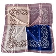 thumbnail image 1 of Pxiakgy Silk Scarves for Women 2025 Trendywomens Spring Summer Prints Satin Cashew Flower Prints Square Scarf Purple One Size, 1 of 3