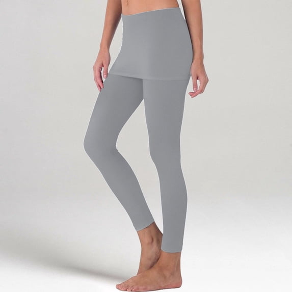 Pxiakgy Skirted Legging for Women,Yoga Legging with Skirts &Women Tennis Leggings Clothes,High Waisted Tummy Control Workout Yoga Running Gym Tennis Ankle Length Leggings Athletic Pleated Skort