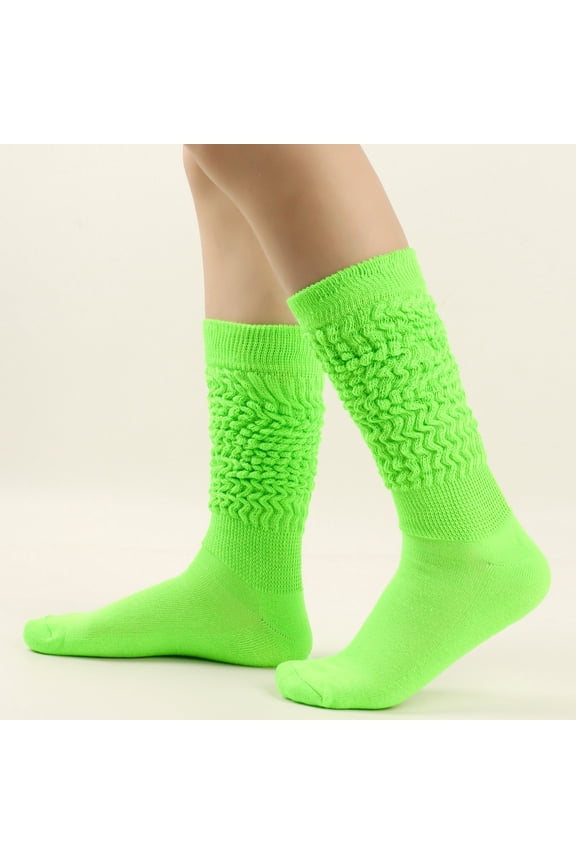 Slouch Socks for Women Halloween 80S 90S Soft Scrunch Socks Long Scrunch Knee High Sock Womens Long Socks Heap Heap Socks Thigh High Socks Over The Knee Socks Festival B One Size