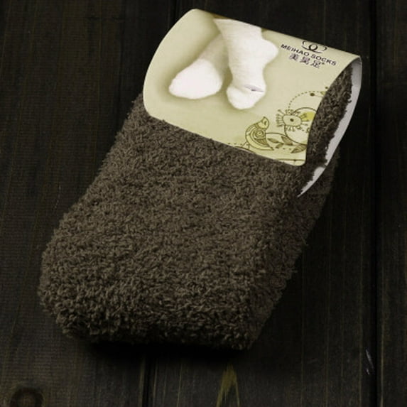 Pxiakgy Socks for Women Women Color Girls Floor Warm Socks Bed Soft Winter Socks Womens Socks Z-Coffee1 One Size