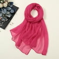 thumbnail image 1 of Pxiakgy Solid Color Silk Feeling Scarf Fashion Scarves Wrap Long Lightweight Shawls for Women Women Summer Casual Colorful Multicolor Solid Color Chiffon Thin Regular Silk Scarf Scarf, 1 of 3