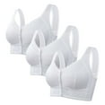 thumbnail image 1 of Pxiakgy Sports Bras for Women Bra for Senior Front Closure Breathable Bra for Seniors Wirefree Bras for Older Women Push Up Bra Bras for Women No Underwire Z-Wh1 58, 1 of 3