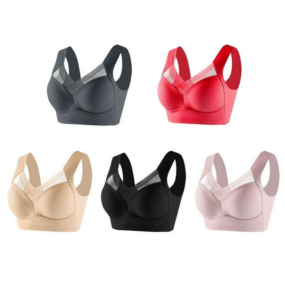 Pxiakgy Sports Bras for Women Sticky Adhesive Vanity Panel Clothing Adhesive Bra Yoga Crop Vest Bras Anti Sagging Back Support Bras Materni Grey Push Up Bra Bras for Women No Underwire Z-Gy3 L