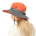 thumbnail image 1 of Pxiakgy Sun Hats for Women 2025 Trendyhats Foldable Womens Ponytail Sun Cap Wide Hole Hat Mesh Caps Orange One Size, 1 of 7