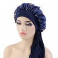 thumbnail image 1 of Pxiakgy Turban Head Wraps for Women Soft Cancer Chemo Head Scarf Hats Elastic Covers Wraps for Women's Hair Headwear Church Feather Clip Fascinators Hat, 1 of 4