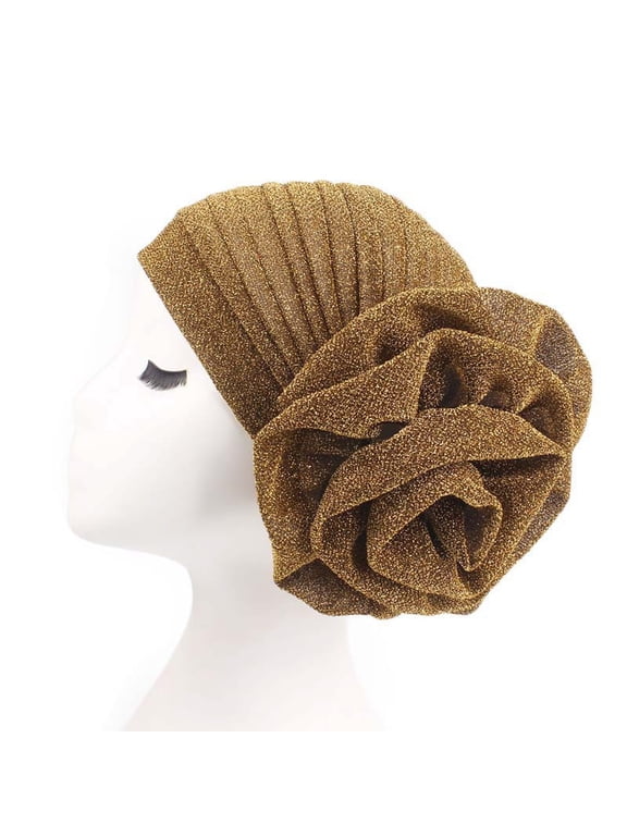 Turban Head Wraps for Women Soft Cancer Chemo Head Scarf Hats Elastic Covers Wraps for Women's Hair Hijab Solid Color Adjustable Small Cap Tube Cap Wrapped Turban Cap