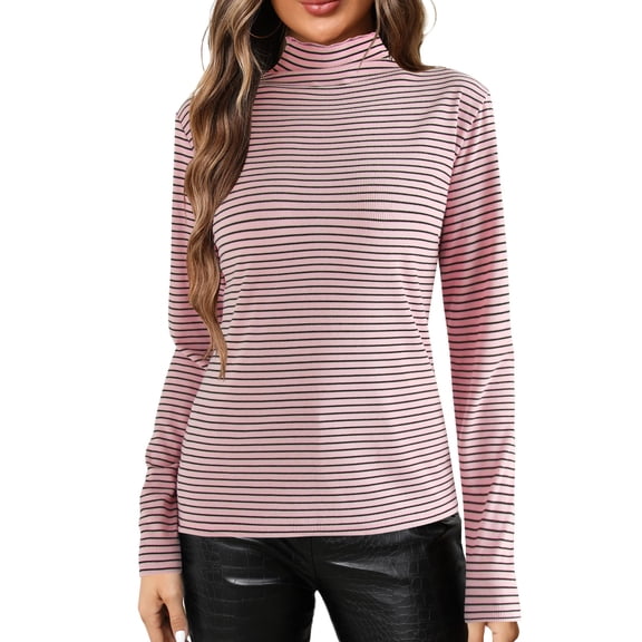 Pxiakgy Turtlenecks Shirts for Women Long Sleeve Shirts Thermal Layering Tops Thermal Underwear for Women Soft Top Pullover Shirts Lightweight Shirts Fall Winter Shirts Dressy Tops One size