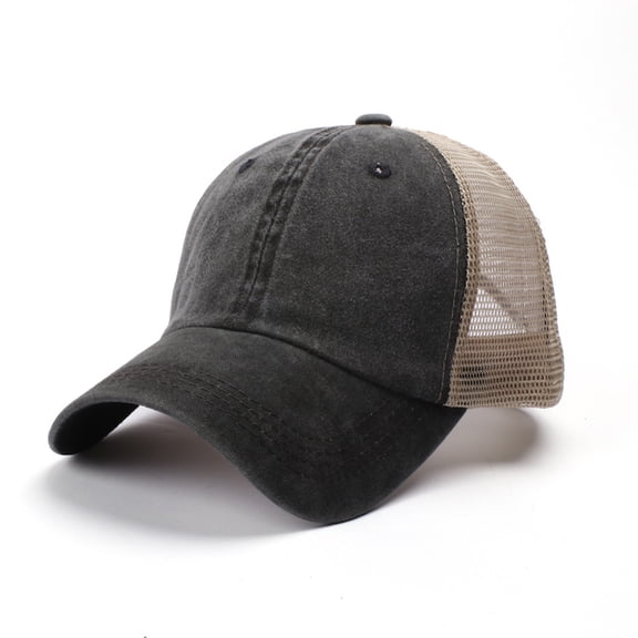 Pxiakgy Unisex Adjustable Baseball Caps Men Wome Mesh Back Cap Curved Bill Snapback Mesh Baseball Cap Retro Washed Trucker Cap Breathable Sun Hat Cotton Unisex Embroidered Outdoor Caps Mesh Caps