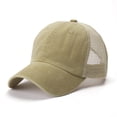 thumbnail image 1 of Pxiakgy Unisex Adjustable Baseball Caps Men Wome Mesh Back Cap Curved Bill Snapback Mesh Baseball Cap Retro Washed Trucker Cap Breathable Sun Hat Cotton Unisex Embroidered Outdoor Caps Mesh Caps, 1 of 2