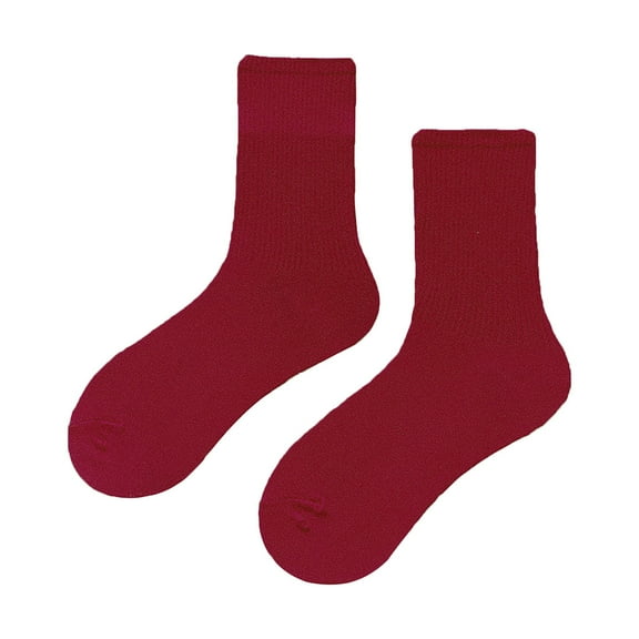 Pxiakgy Unisex Cotton Colorful Quarter Crew Socks Athletic Breathable Socks for Women and Men Medium Tube Socks Light and Thin Colored Multi Colored Four Season Soft Socks Wine One Size