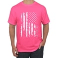 thumbnail image 1 of Pxiakgy Wild Merica White USA America Flag Distressed Americana/American Men's Graphic T Shirt, 1 of 4