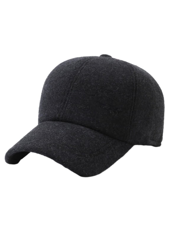 Winter Baseball Cap with Ear Flaps Outdoor Sports Cap Warm Earflap Hat for Cold Weather Trooper Hats Unstructured Tweed Hat Men Breathable Mesh Summer Hat Newsboy Beret Cap Cabbie Flat Cap