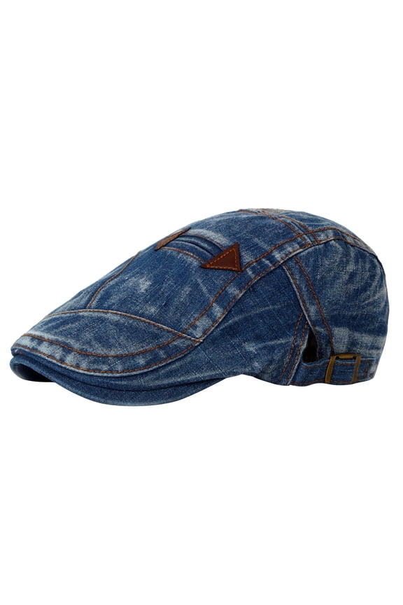 Women Denim Newsboy Hat Cotton Flat Cap Ivy Gatsby Driving Hunting Gatsby Cabbie Denim Hats for Men Newsboy Hats Flat Cabbie Driving Hat Cotton Dad Cap for Men Women