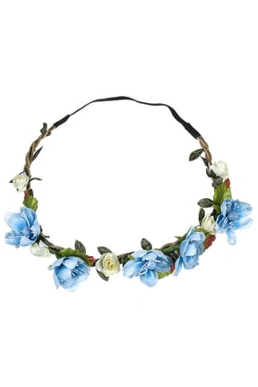 Women Headpieces Collection Accessories - 1 Pcs Boho Hair Wreaths, Flower Crowns, Tiaras for , Brides, Bridesmaids, Flower Girls, Weddings Boho Ladies Floral Flower Festival Wedding Garland H