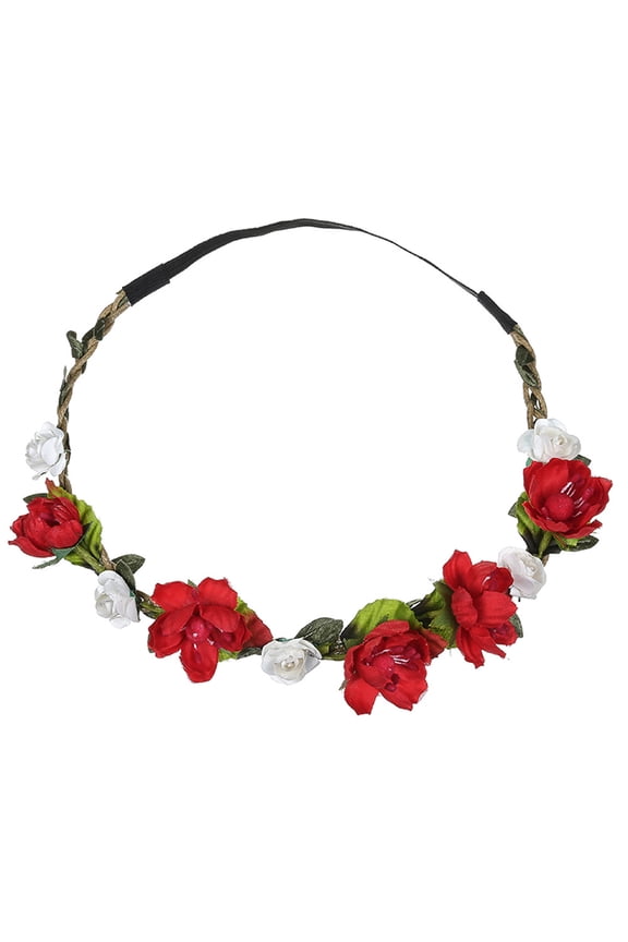 Women Headpieces Collection Accessories - 1 Pcs Boho Hair Wreaths, Flower Crowns, Tiaras for , Brides, Bridesmaids, Flower Girls, Weddings Boho Ladies Floral Flower Festival Wedding Garland H