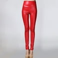 thumbnail image 1 of Pxiakgy Women Metallic Stretch Faux Leather Legging Pants High Waist Stretch Leggings Full Length Leggings Tights Costume Pants Sports Fitness Pants High Bomb Dry Run Yoga Pants Tights Sensation Crop, 1 of 5