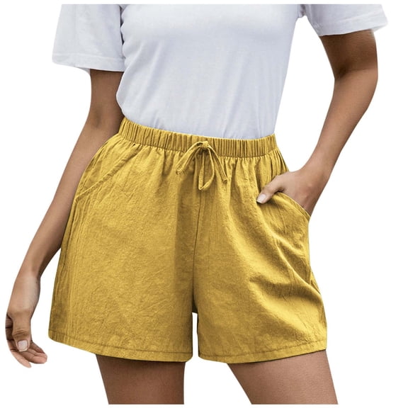 Pxiakgy Women Solid High Waist Cotton And Shorts Pants Casual Beach Shorts Womens Shorts Shorts for Women Size:S-3XL