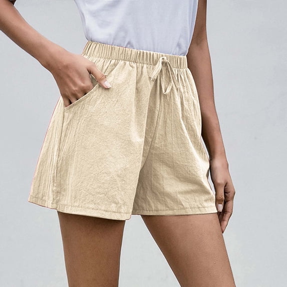 Pxiakgy Women Solid High Waist Cotton And Shorts Pants Casual Beach Shorts Womens Shorts Shorts for Women Size:S-3XL