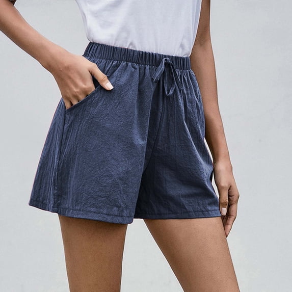 Pxiakgy Women Solid High Waist Cotton And Shorts Pants Casual Beach Shorts Womens Shorts Shorts for Women Size:S-3XL