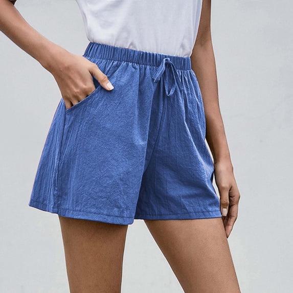 Pxiakgy Women Solid High Waist Cotton And Shorts Pants Casual Beach Shorts Womens Shorts Shorts for Women Size:S-3XL
