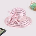 thumbnail image 1 of Pxiakgy Women's Church Hats Fascinators Hat for Women Church Tea Party Headband Summer Wedding Cocktail Hat Wide Brim Derby Fascinator Hat for Church, Weddings Spring Summer Mesh Sunshade Hat Flower, 1 of 3