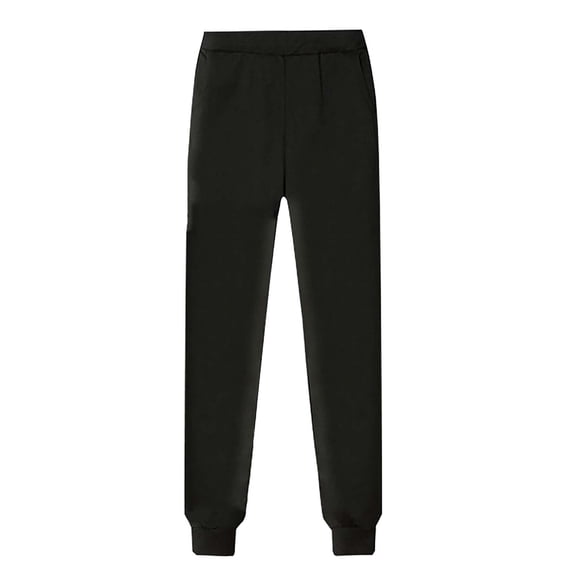Pxiakgy Women's Fleece Lined Sweatpants Thermal Winter High Waisted Sweat Pants Baggy Jogger Pants Spring and Autumn Thin Fleece Black Casual Sports Women's Legs Loose Waitsticks Black A