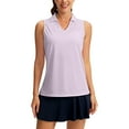 thumbnail image 1 of Pxiakgy Women's Golf Shirt Sleeveless Lightweight V Neck Tennis Polo Shirts with Collar Quick Dry Athletic Tops for Women Women's Sleeveless Shirts Collared V Neck Tennis Tank Tops Lightweight Pink L, 1 of 7