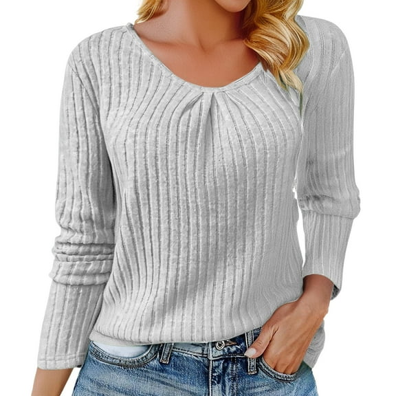 Pxiakgy Womens Long Sleeve Shirts Casual Crew Neck Tunic Tops Fashion Loose Fall Sweaters Womens Casual Lace Hollow Out Loose Soft and Elegant Outdoor Top T Shirt Light Ashy Xxl