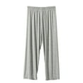 thumbnail image 1 of Pxiakgy Womens Pajama Pj Capri Pants Lounge Bottoms Pajama Pants Women Soft Cotton Lounge Capri Comfy Casual Pajama Bottoms with Elastic Waistband Summer Women's Elastic Tight Light Proof Pants, 1 of 7