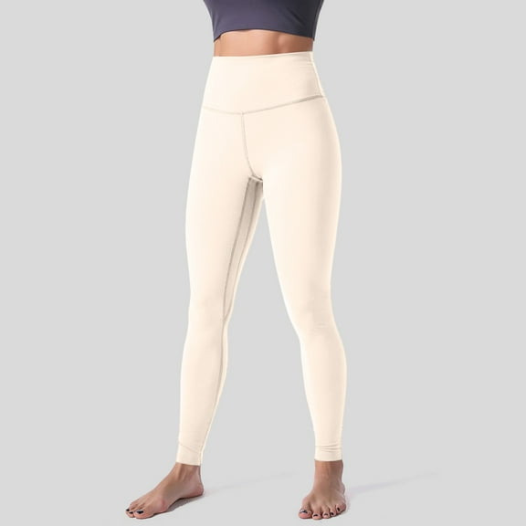Pxiakgy Workout Leggings for Women with Pockets High Waisted Non See Through Tummy Control Butt Lifting Compression Yoga Pants Beige S Beige S